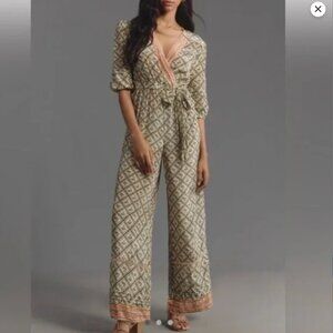 Farm Rio x Anthropologie V-Neck Jumpsuit